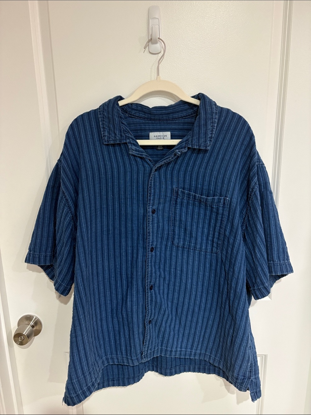 American Eagle Striped Button Down (XXL)